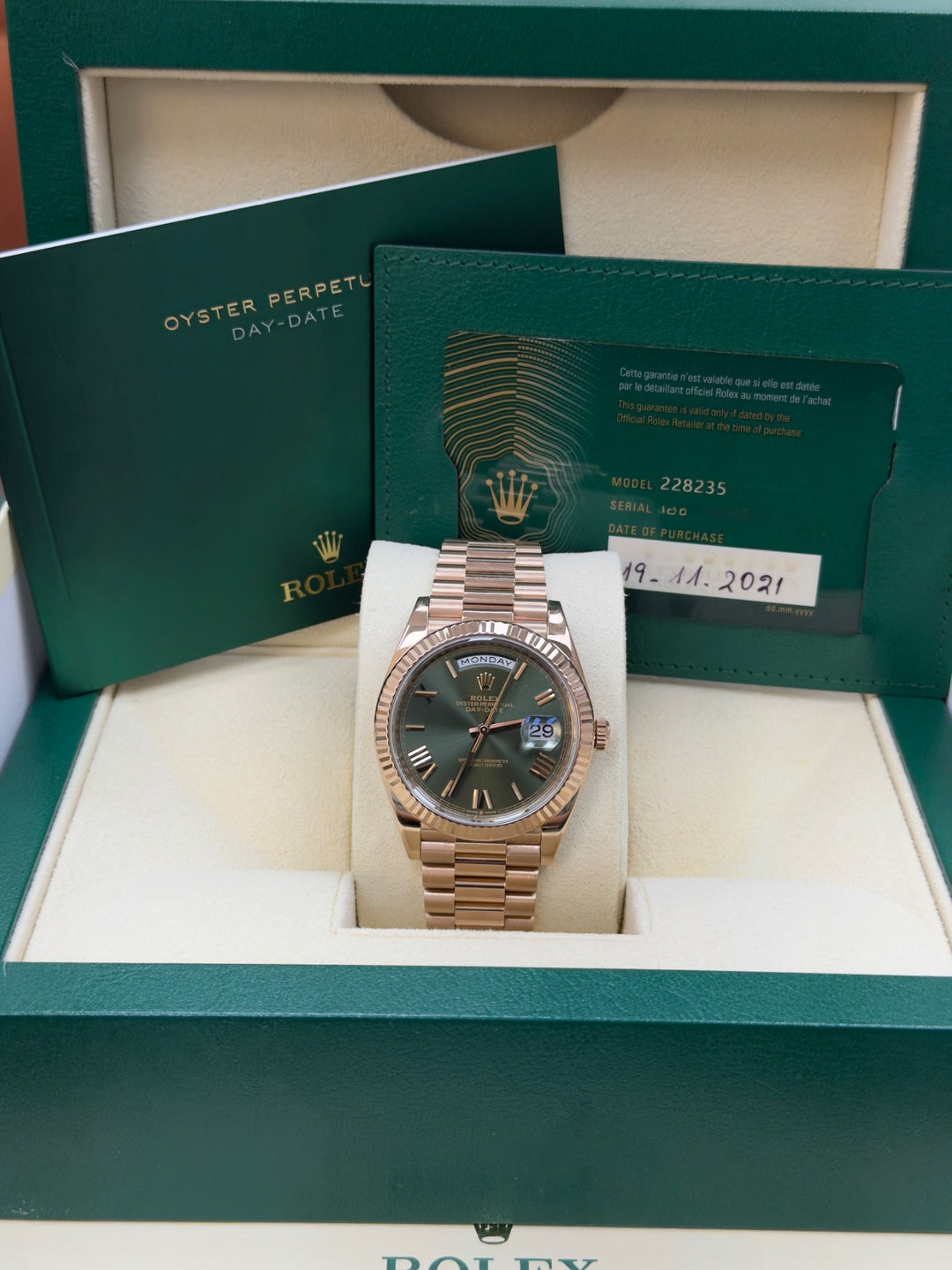 Rolex Day-Date 40 (Green Roman Dial)