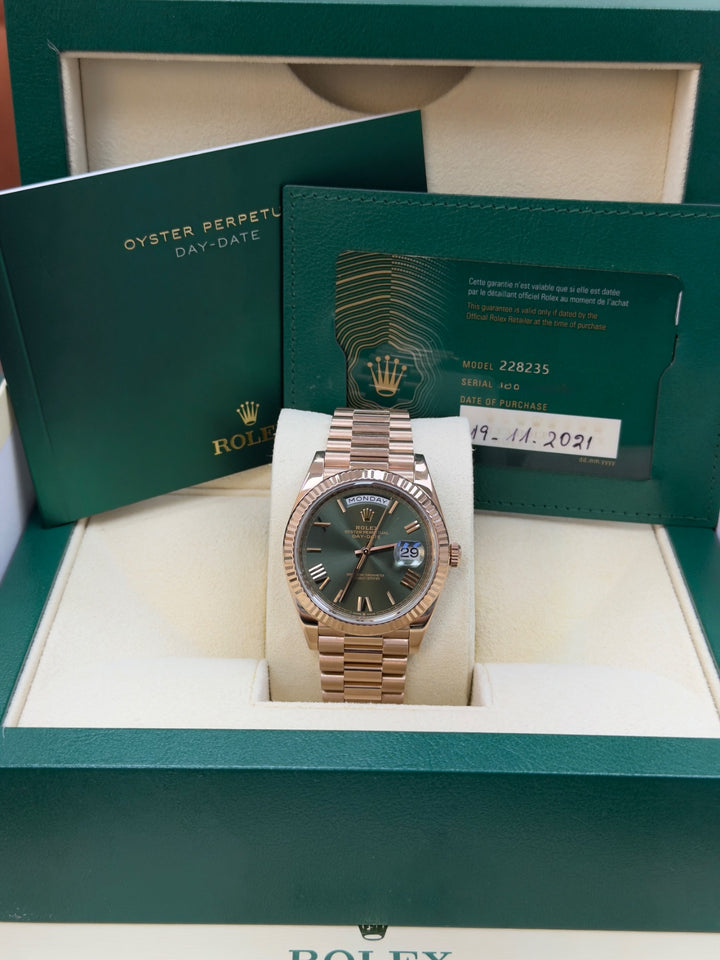 Rolex Day-Date 40 (Green Roman Dial)