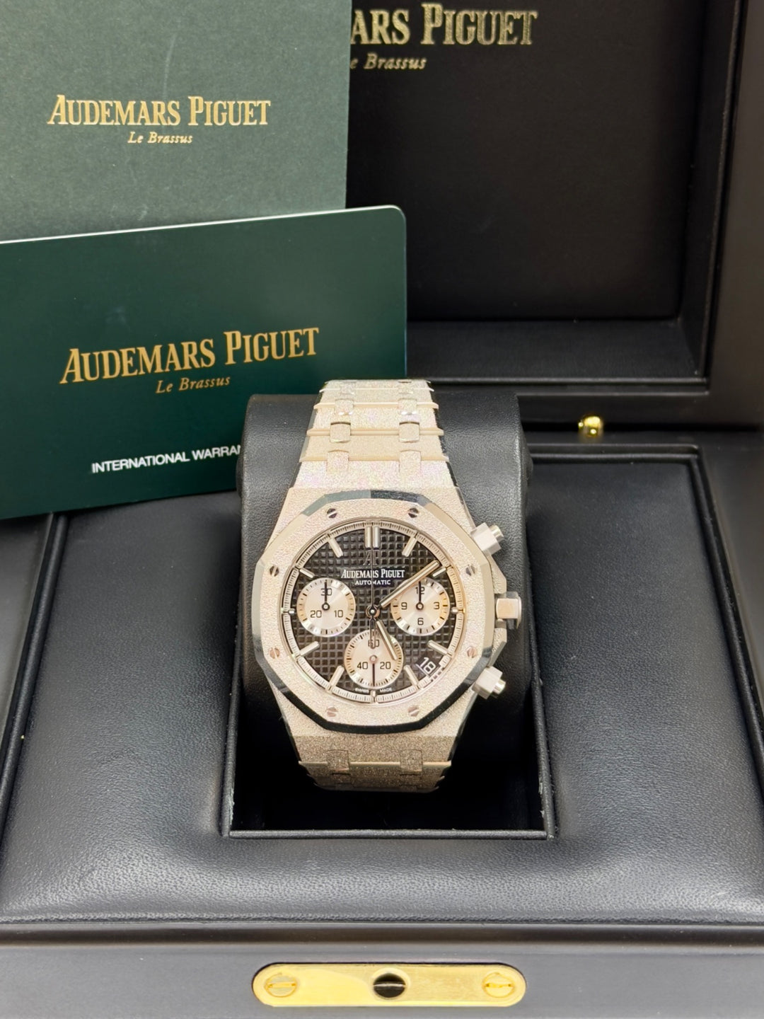 Audemars Piguet Royal Oak Frosted Gold Black Dial