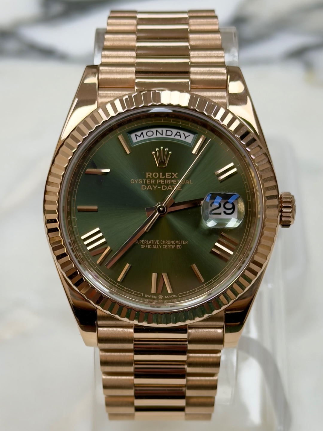 Rolex Day-Date 40 (Green Roman Dial)